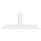 Ekena Millwork Portland Architectural Grade PVC Gable Bracket, 60"W x 25"H x 4"D x 6"F, 10/12 Pitch GBP060X25X0406POR00 - alternate 2
